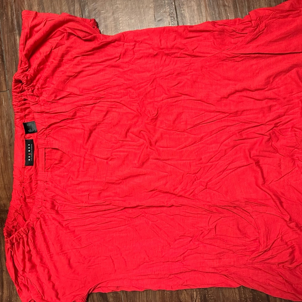 Red blouse
